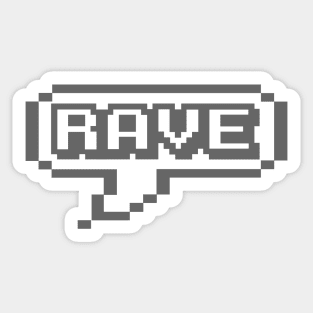 RAVE MUSIC LOVERS - collector grey edition Sticker